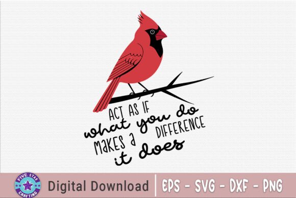 Christmas Cardinal Quote SVG PNG Design for Graphics & Crafts