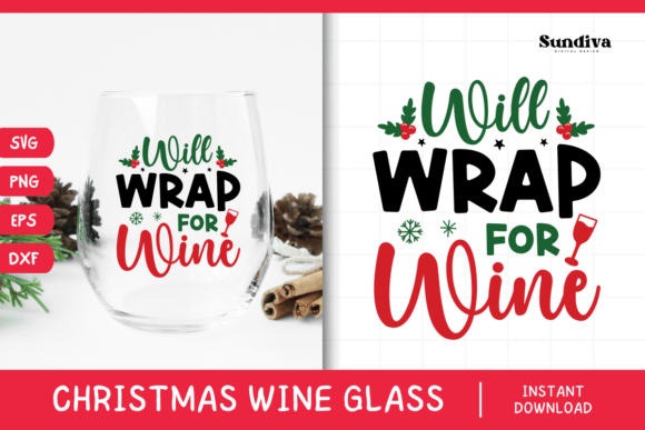 Christmas Wine Glass Quote SVG 19 Review for Embroidery Projects