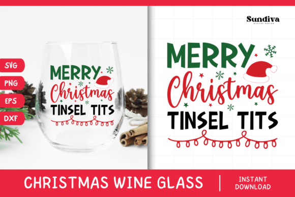 Christmas Wine Glass Quote SVG 8 Review for Embroidery Projects
