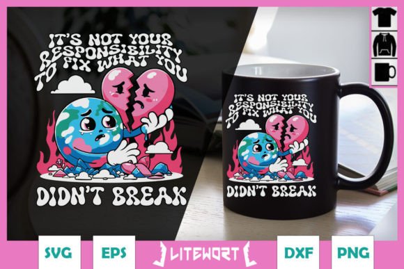 Not Your Responsibility Quote SVG for Graphics & Crafts