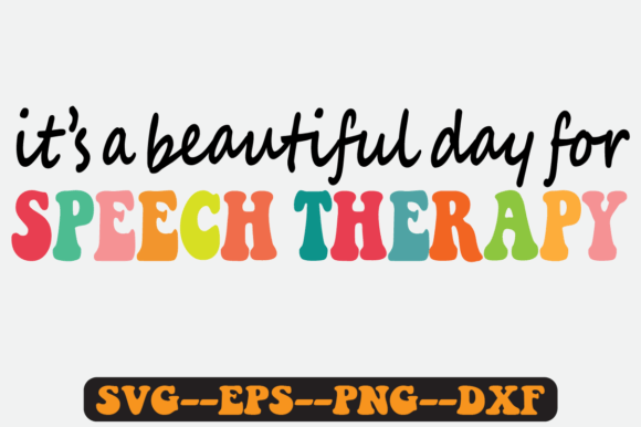 Speech Therapy Quote Retro Svg Design for Graphics and Crafts